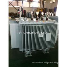 Oil immersed wound core full copper low noise 15kv/0.4 distribution transformer
